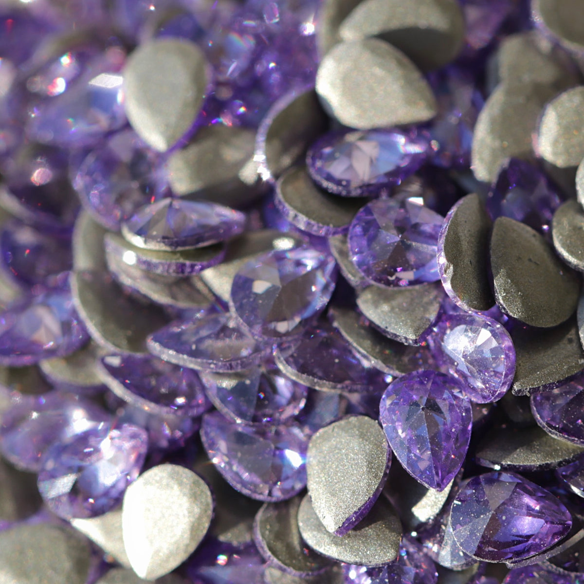 zircon drop shape nail art decoration tanzanite