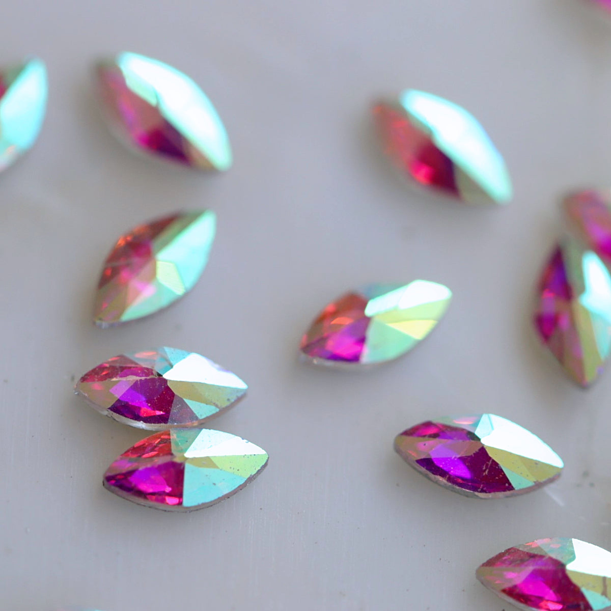 zircon marquise shape nail art decoation crystal ab