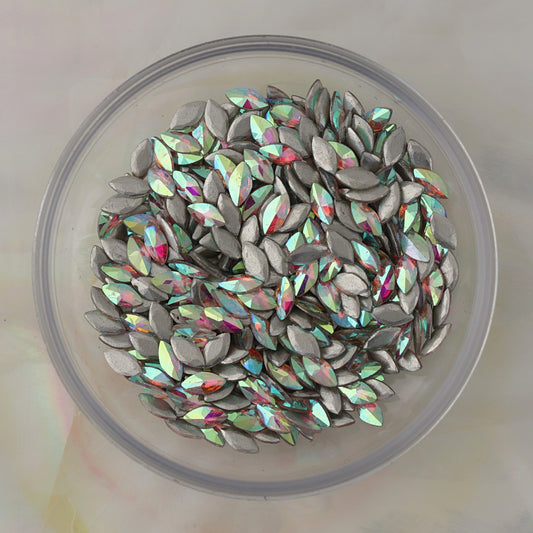 flatback zircon nail art decoration marquise crystal ab