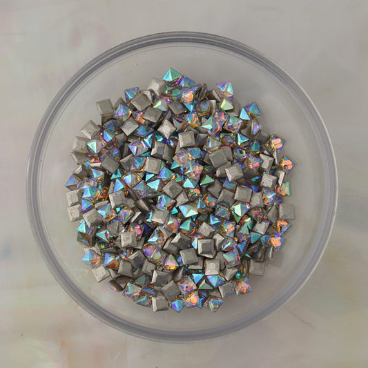 flatback zircon nail art decoration square crystal ab