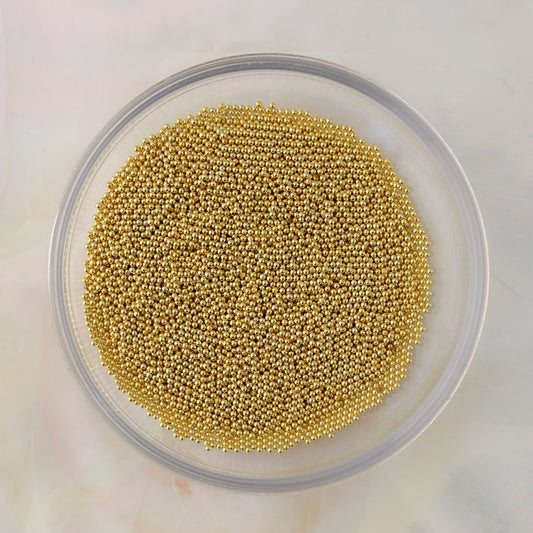 magnetic metal nail art decoration mini beads gold