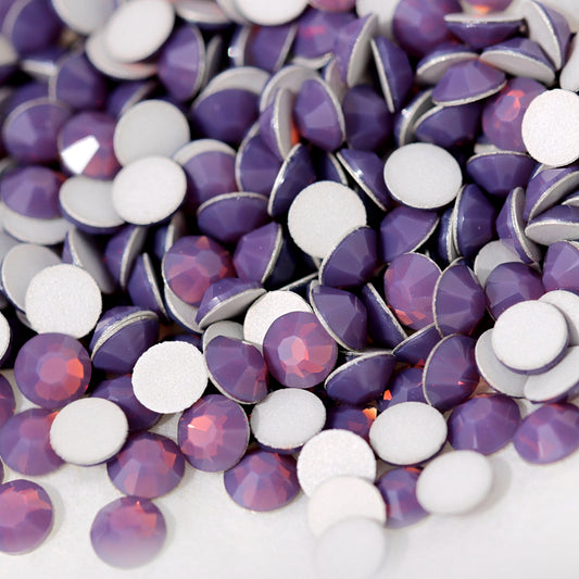 Preciosa Flatback Crystal Rhinestone Amethyst Opal