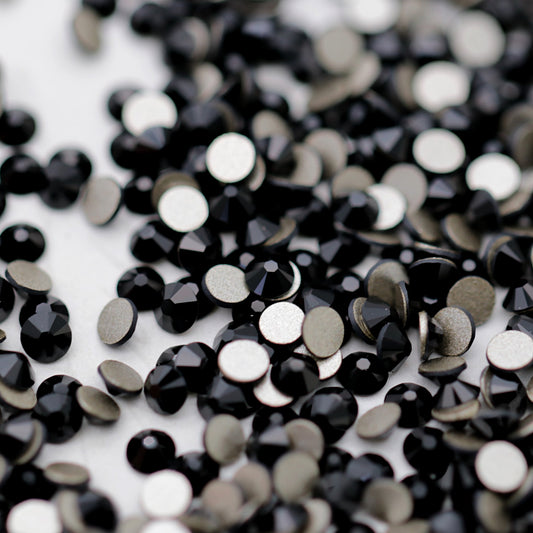 Swarovski Flatback Crystal Rhinestone Jet