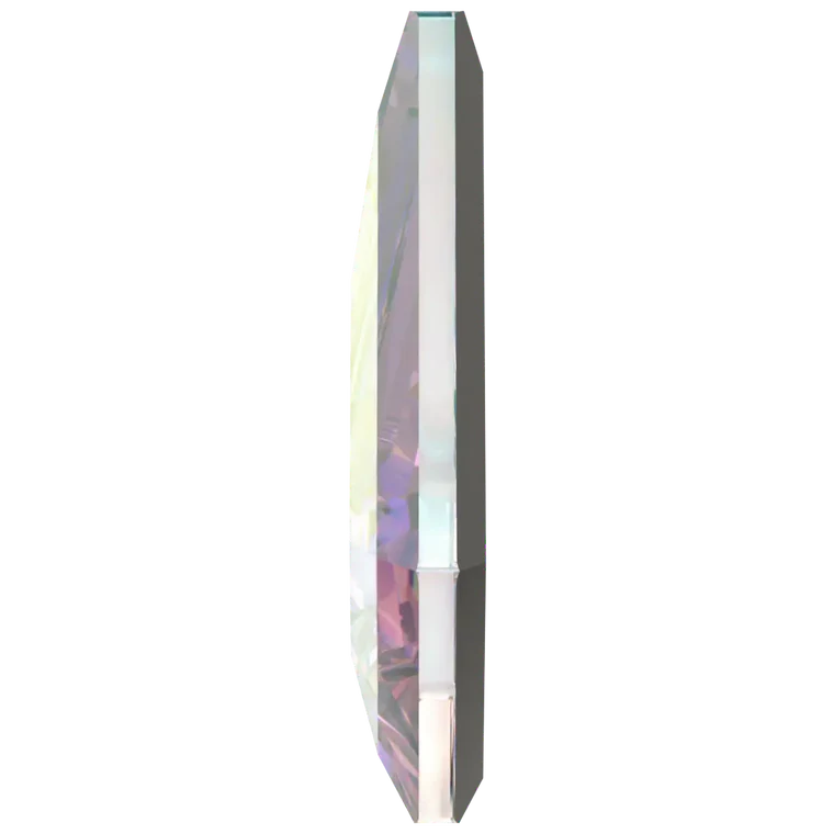 swarovski flatback crystal in kite shape crystal ab color 2771 cut