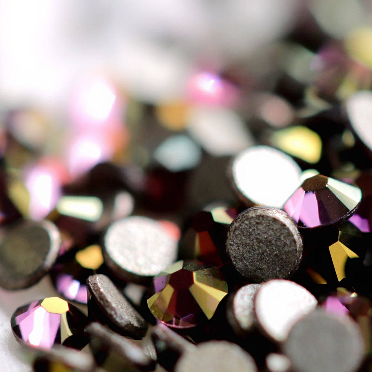 swarovski crystal rhinestone lilac shadow color