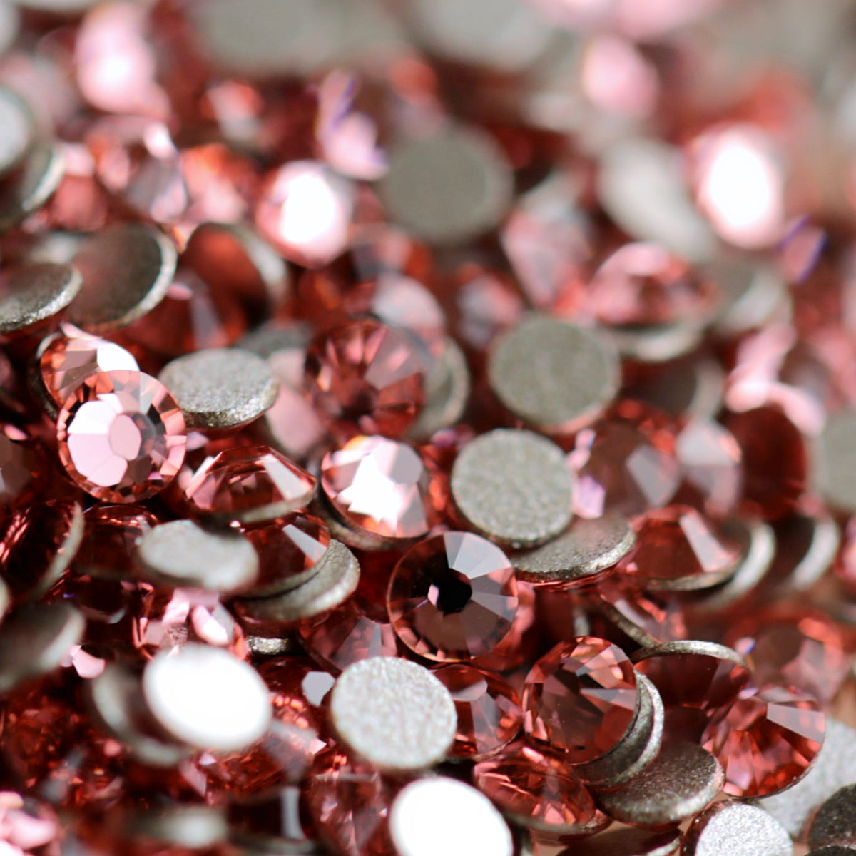 swarovski crystal rhinestone rose peach color