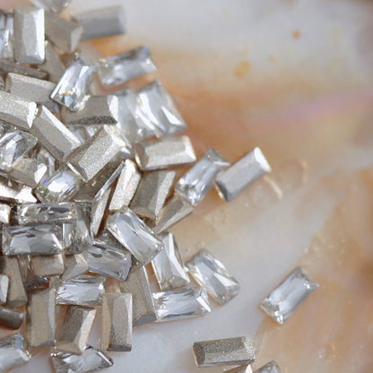 Flatback Zircon Nail Art Baguette Crystal