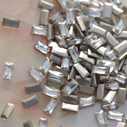 Flatback Zircon Nail Art Baguette Crystal