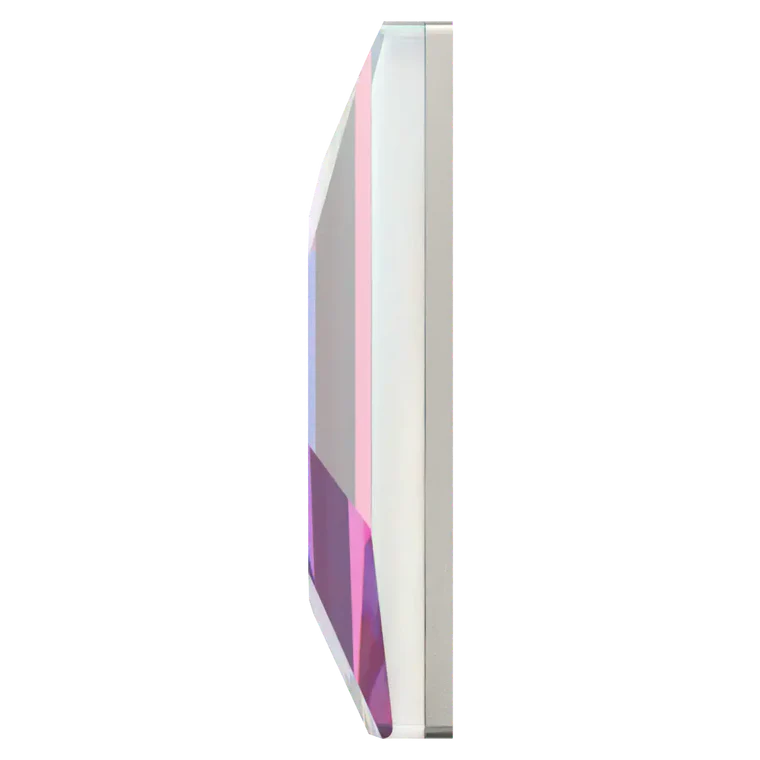 swaroski flatback crystal in baguette shape crystal AB color and 2555 cut