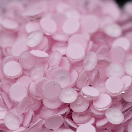 nail art rhinestone baby pink color