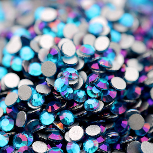 nail art rhinestone caribbean twilight color