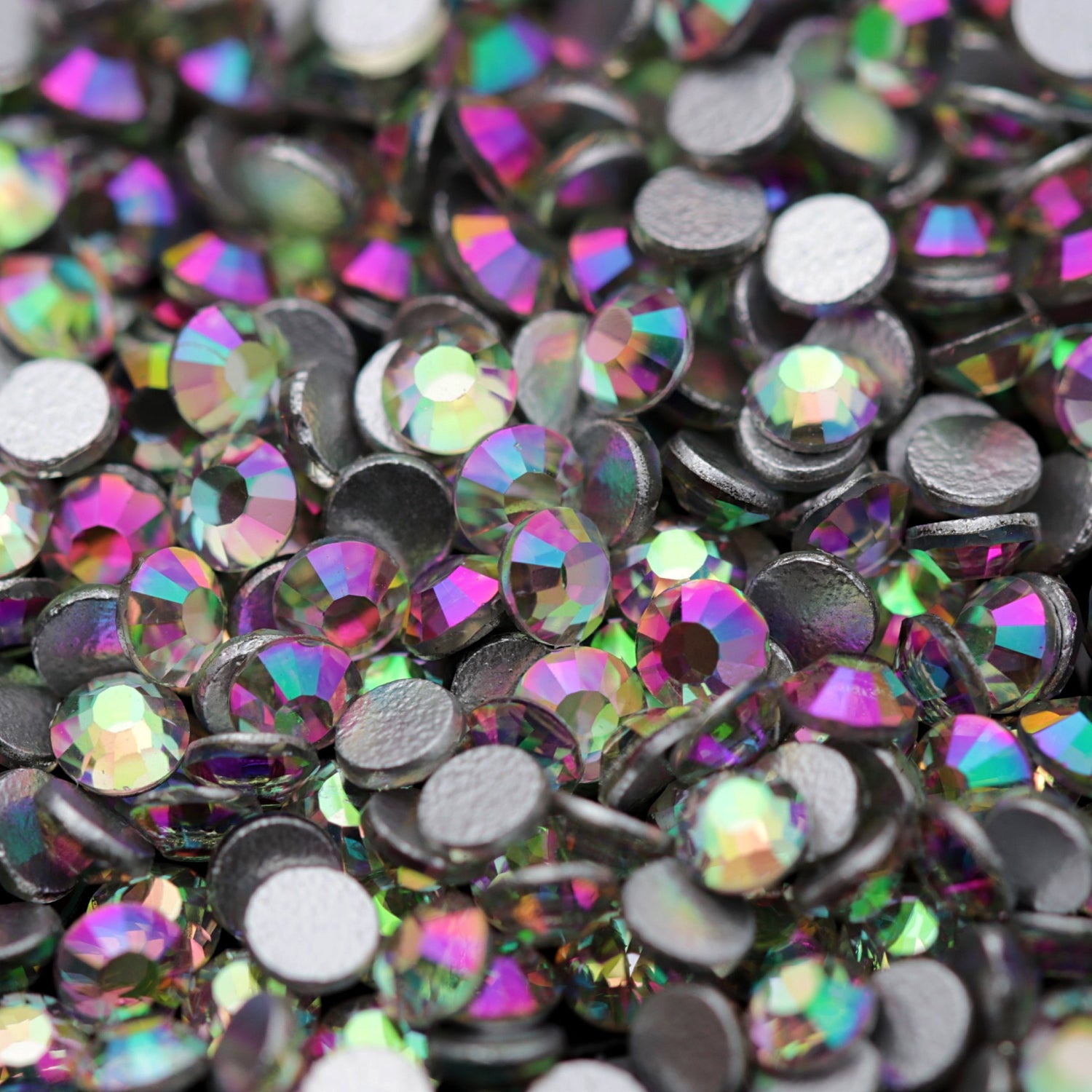 nail art rhinestone luminous green color