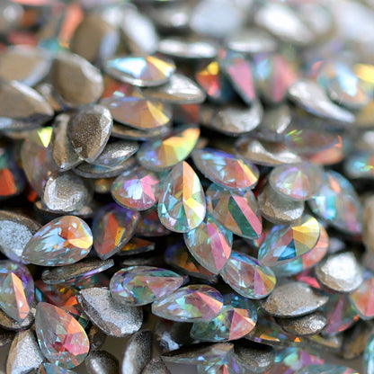 zircon drop shape nail art decoraton crystal ab