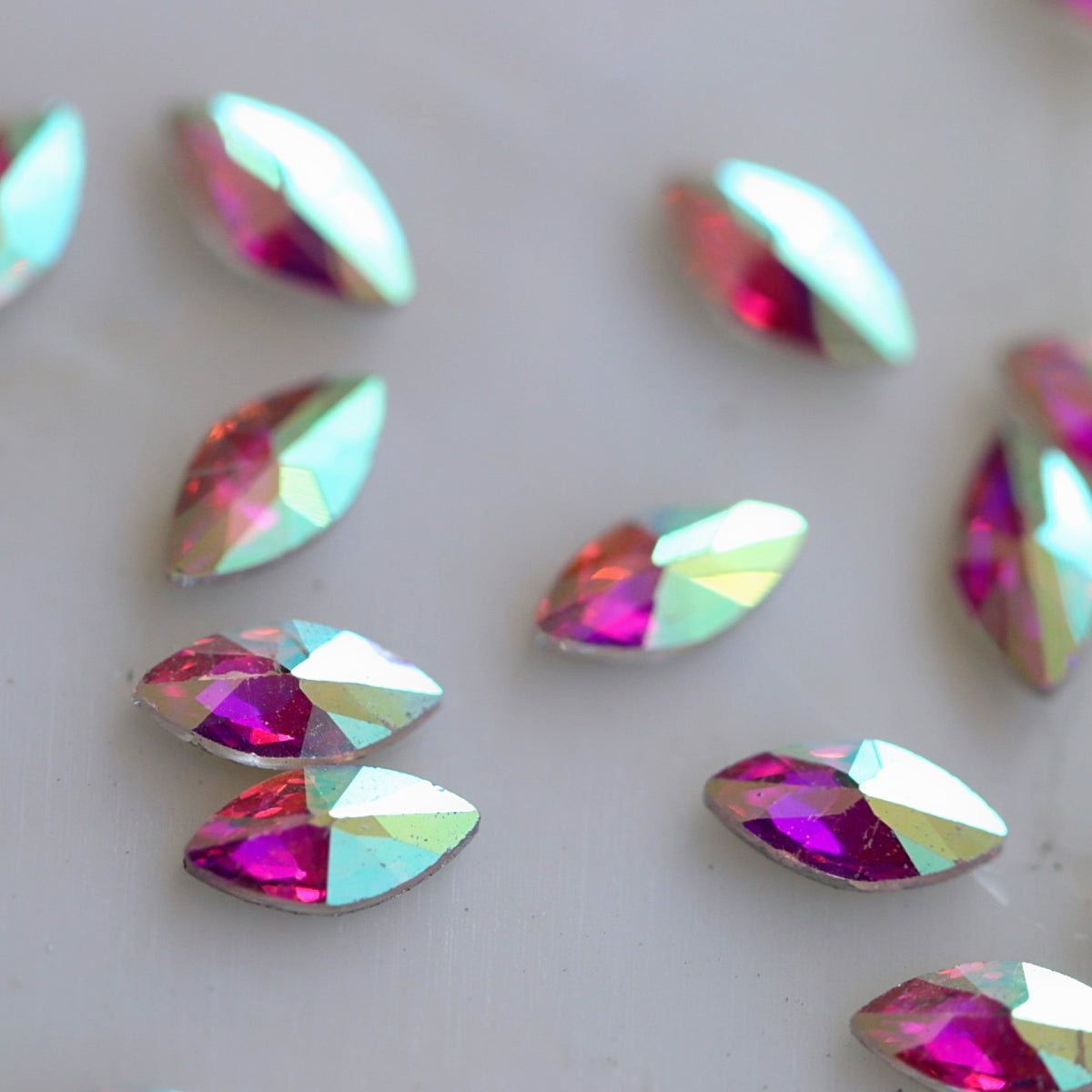 zircon marquise shape nail art decoration crystal ab