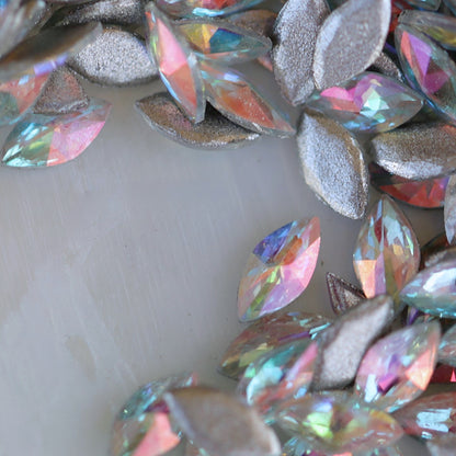 zircon marquise shape nail art decoration crystal ab