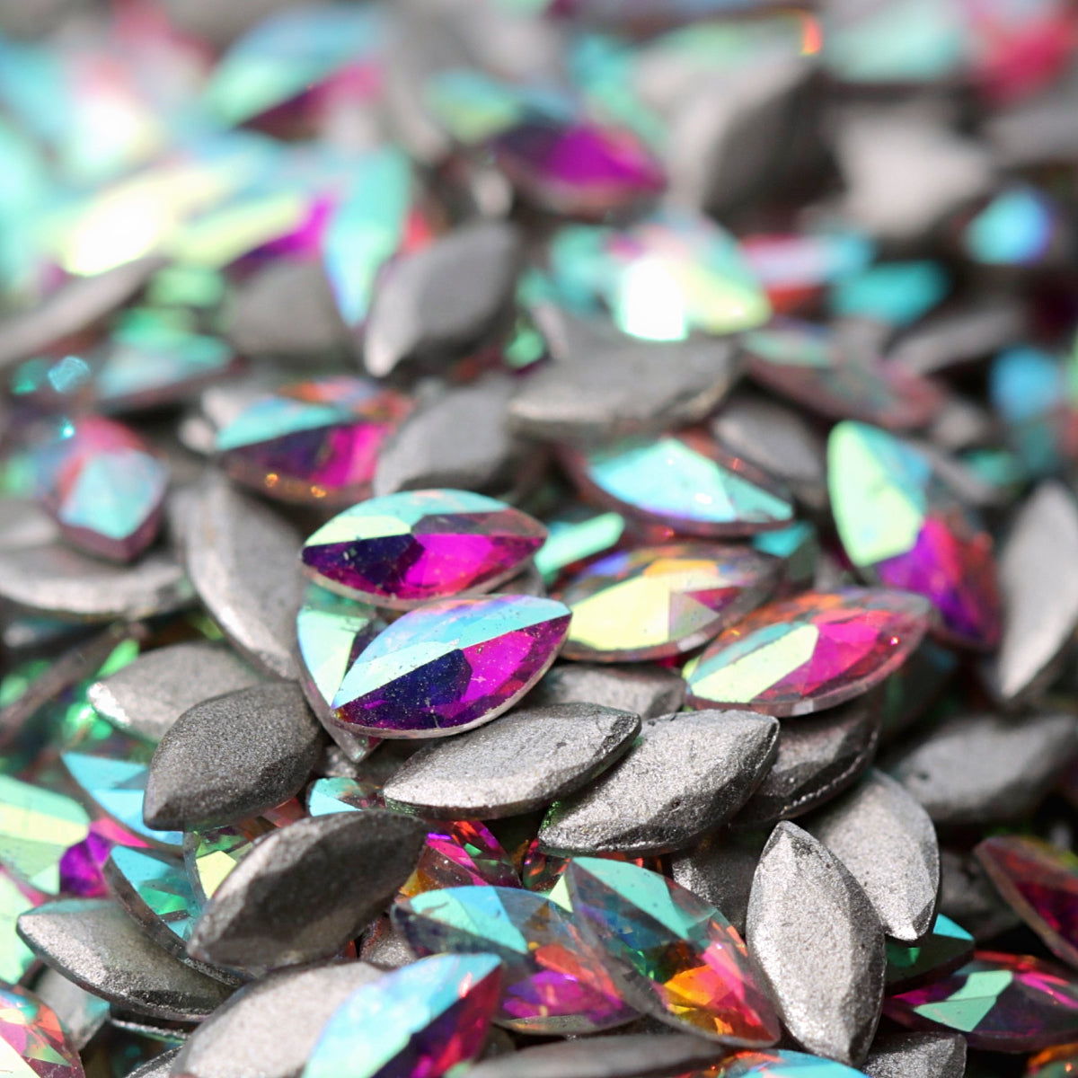 zircon marquise shape nail art decoration crystal ab