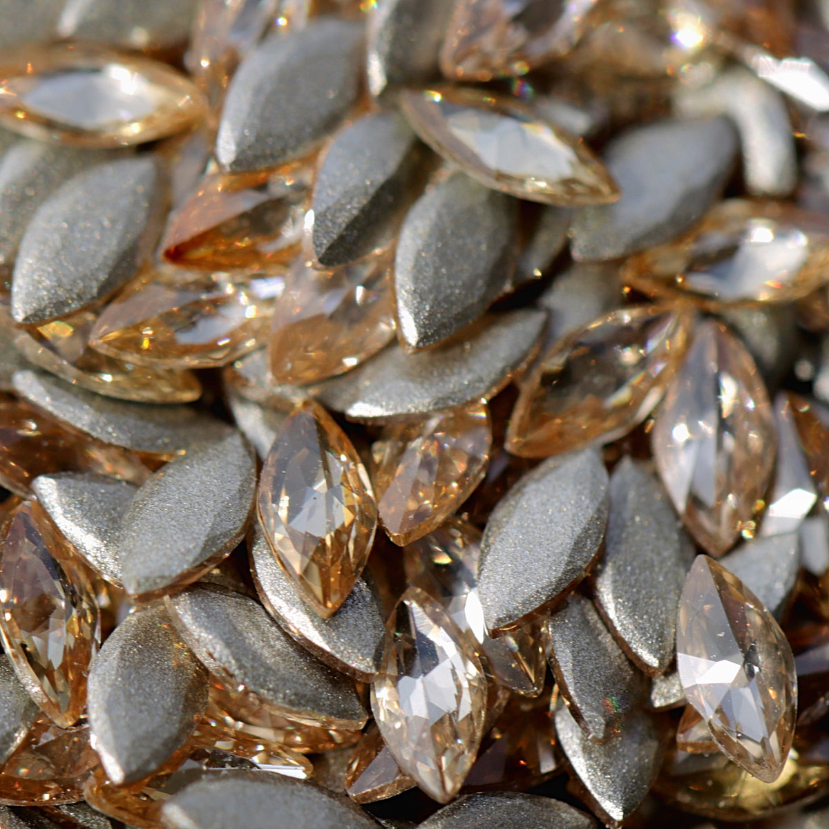 zircon marquise shape nail art decoration light colorado topaz