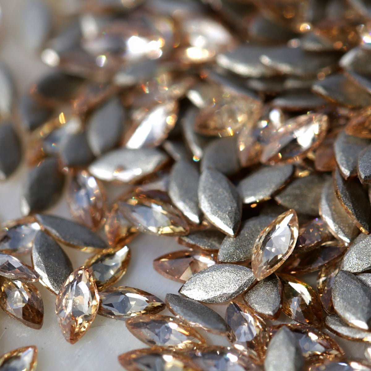 zircon marquise shape nail art decoration light colorado topaz