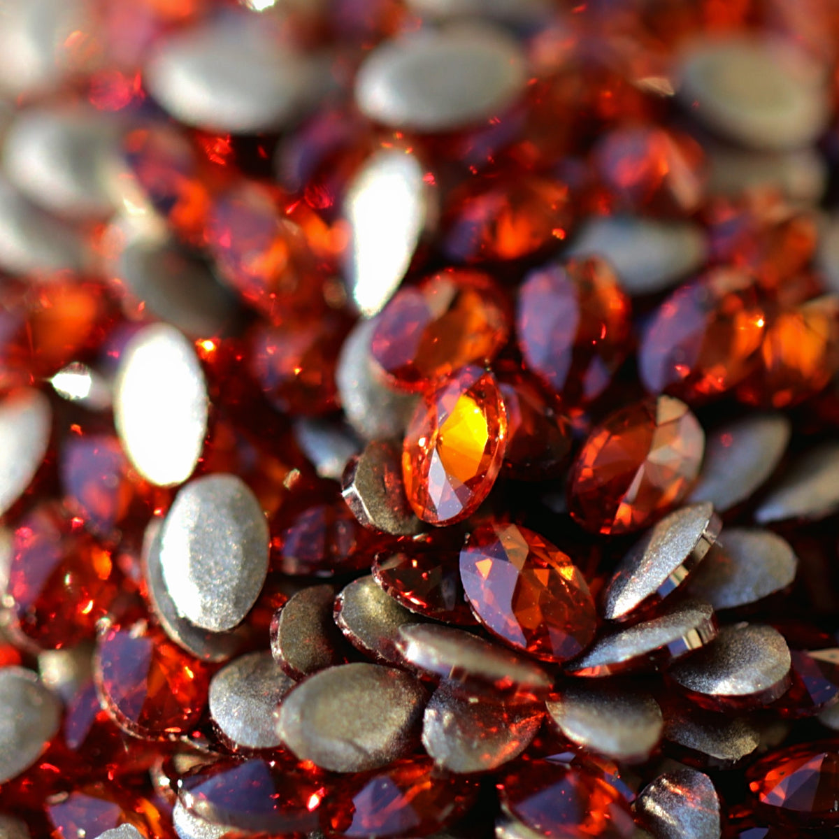 zircon oval shape nail art decoration copper