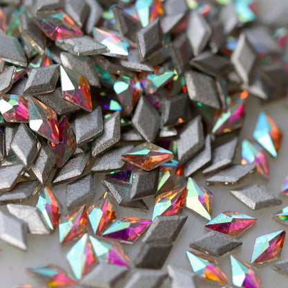 zircon rhombus shape nail art decoration crystal ab