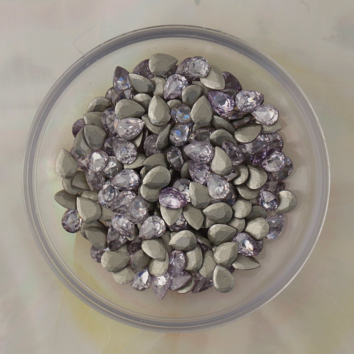 flatback zircon nail art decoration drop light tanzanite