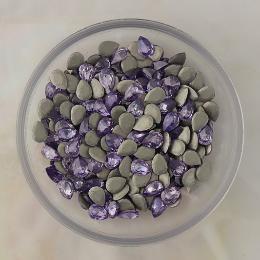 flatback zircon nail art decoration drop tanzanite