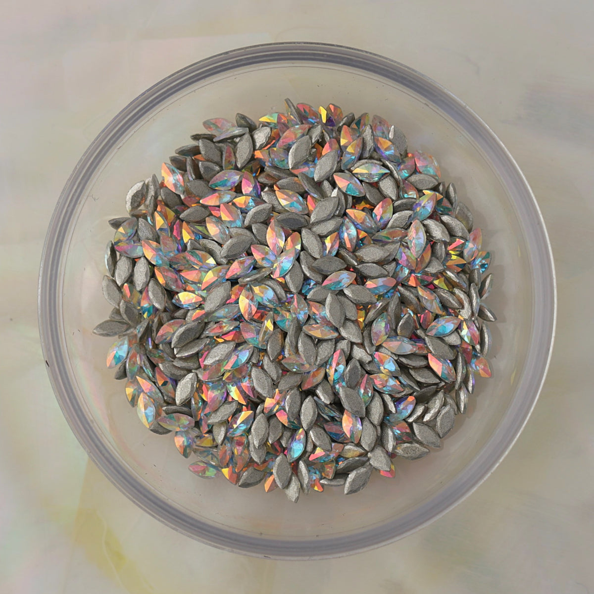 flatback zircon nail art decoration marquise crystal ab