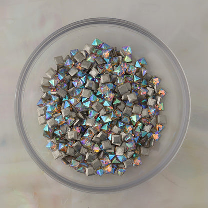 flatback zircon nail art decoration square crystal ab