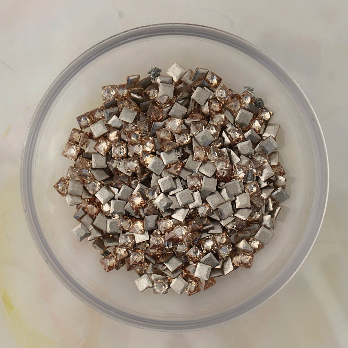 flatback zircon nail art decoration square light colorado topaz