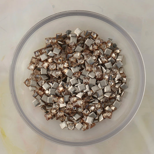 flatback zircon nail art decoration square light colorado topaz