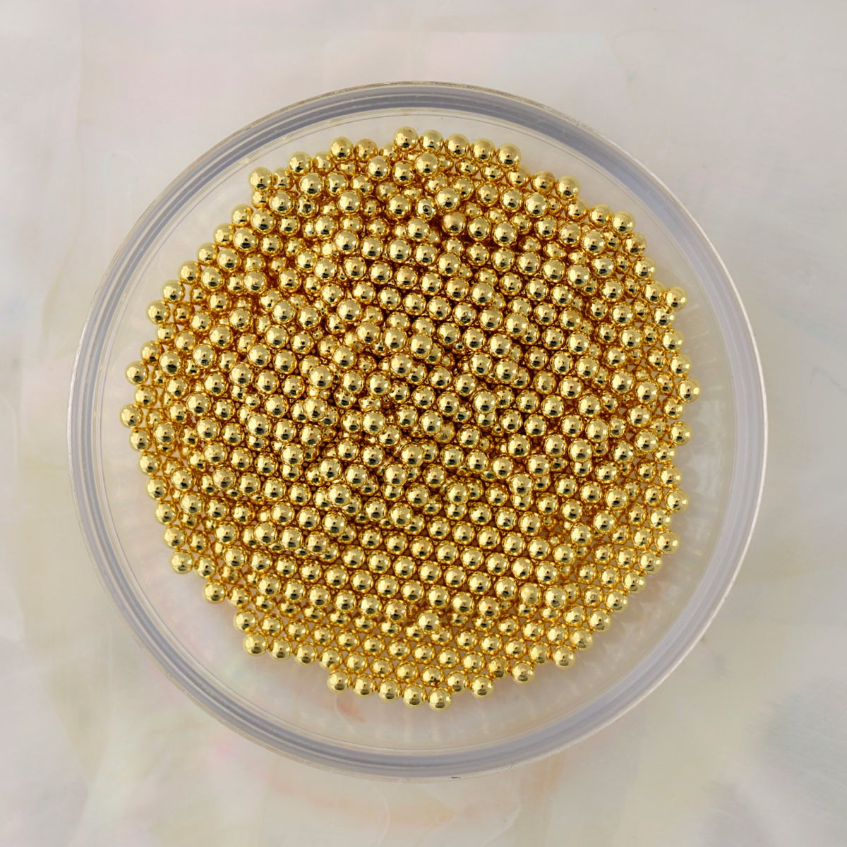 magnetic metal nail art decoration mini beads gold