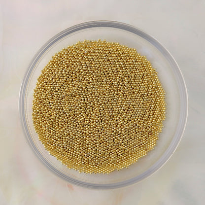 magnetic metal nail art decoration mini beads gold