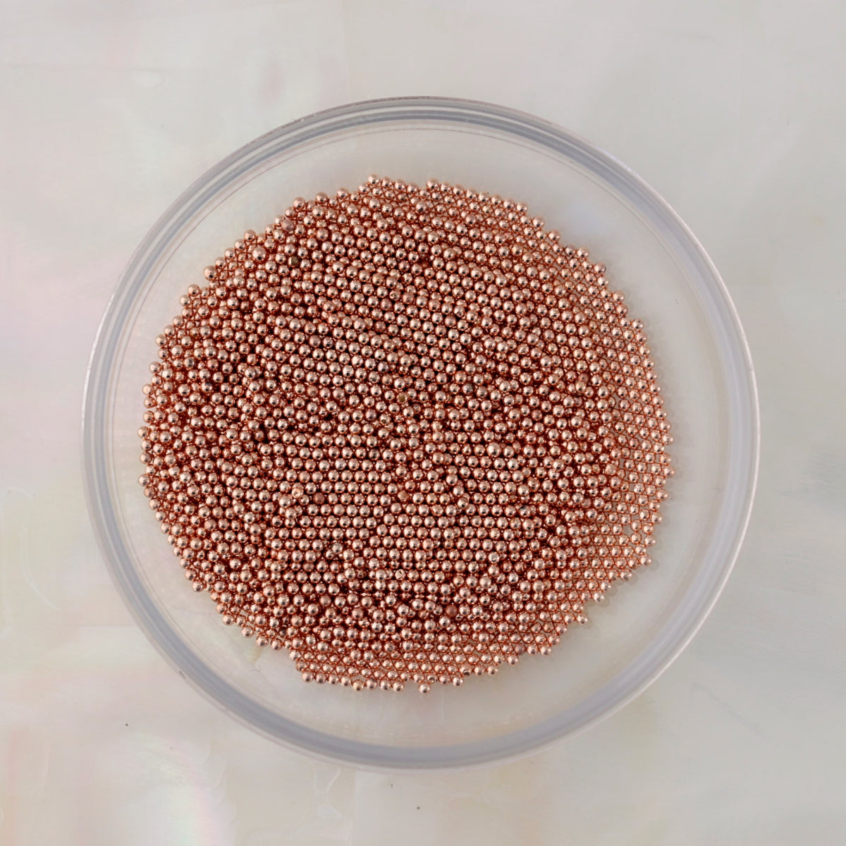 magnetic metal nail art decoration mini beads rose gold