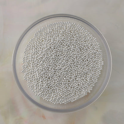 magnetic metal nail art decoration mini beads silver