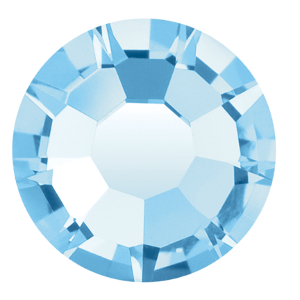 Preciosa Flatback Crystal Rhinestone Aquamarine