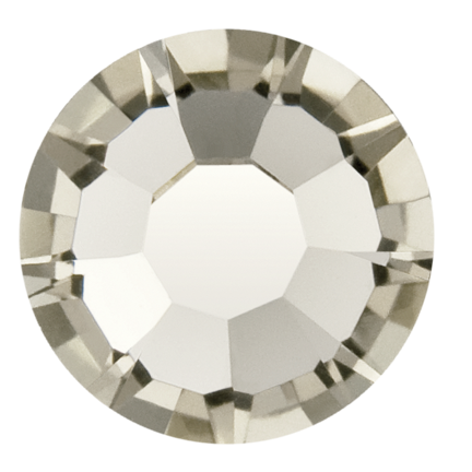 Preciosa Flatback Crystal Rhinestone Black Diamond