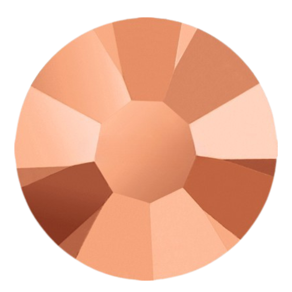 Preciosa Flatback Crystal Rhinestone Capri Gold