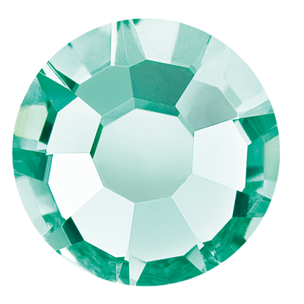 Preciosa Flaback Crystal Rhinestone Caribbean Sea