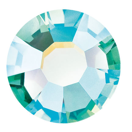 Preciosa Flatback Rhinestone Caribbean Sea AB