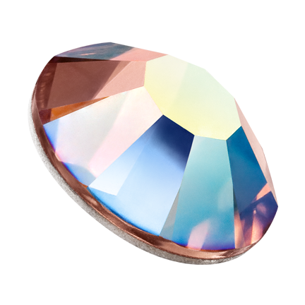 Preciosa Flatback Crystal Rhinestone Dusty Rose AB