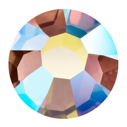 Preciosa Flatback Crystal Rhinestone Dusty Rose AB