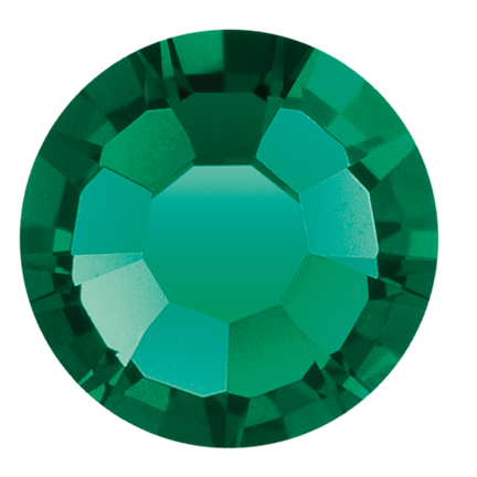 Preciosa Flatback Crystal Rhinestone Emerald