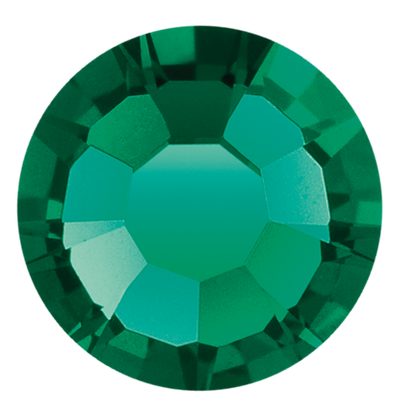 Preciosa Flatback Crystal Rhinestone Emerald