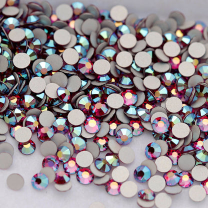 Preciosa Flatback Crystal Rhinestone Fuchsia AB