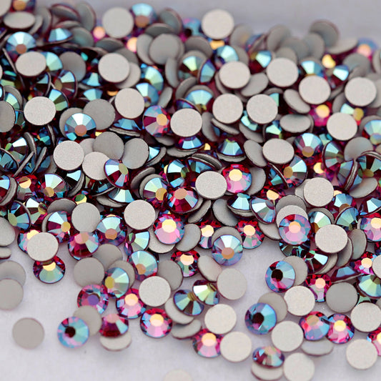 Preciosa Flatback Crystal Rhinestone Fuchsia AB