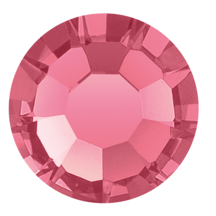 Preciosa Flatback Crystal Rhinestone Indian Pink