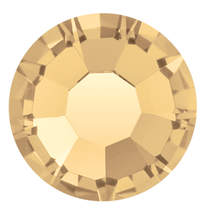 Preciosa Flatback Crystal Rhinestone Light Colorado Topaz