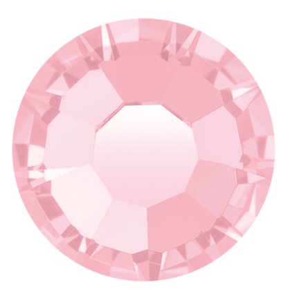 Preciosa Flatback Crystal Rhinestone Light Rose