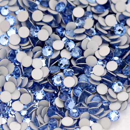 Preciosa Flatback Crystal Rhinestone Light Sapphire