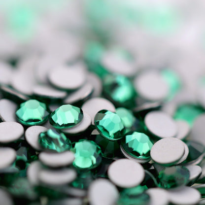 preciosa flatback crystal rhinestone mint green color